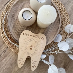 Carte quenottes bébé en bois image 2