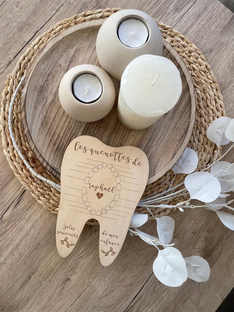 Carte quenottes bébé en bois image 2