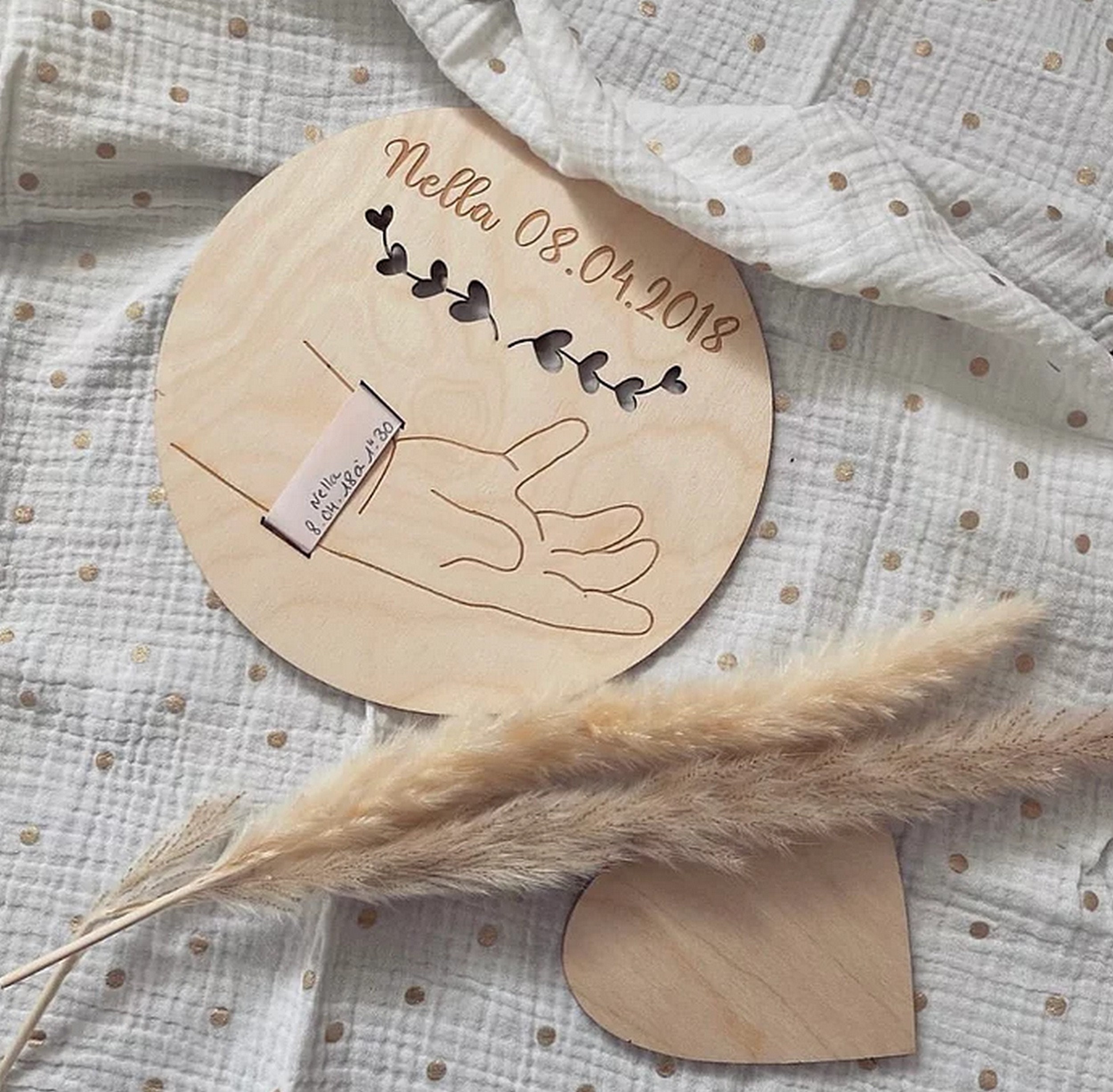 Porte Bracelet de Naissance Coeur