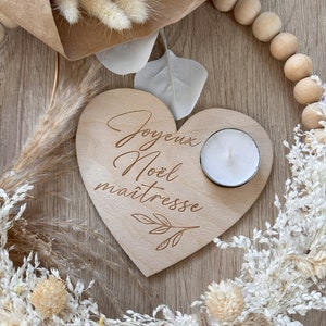 Personalized Christmas candle holder