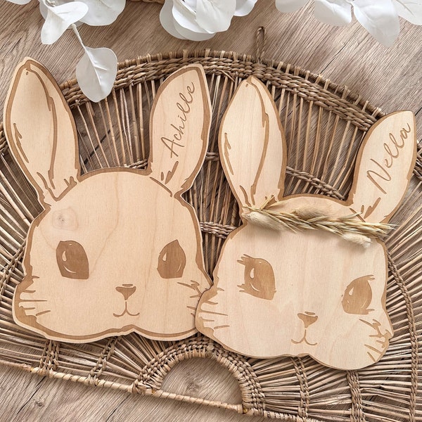 Lapin de Pâques en bois