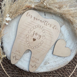 Carte quenottes bébé en bois image 3