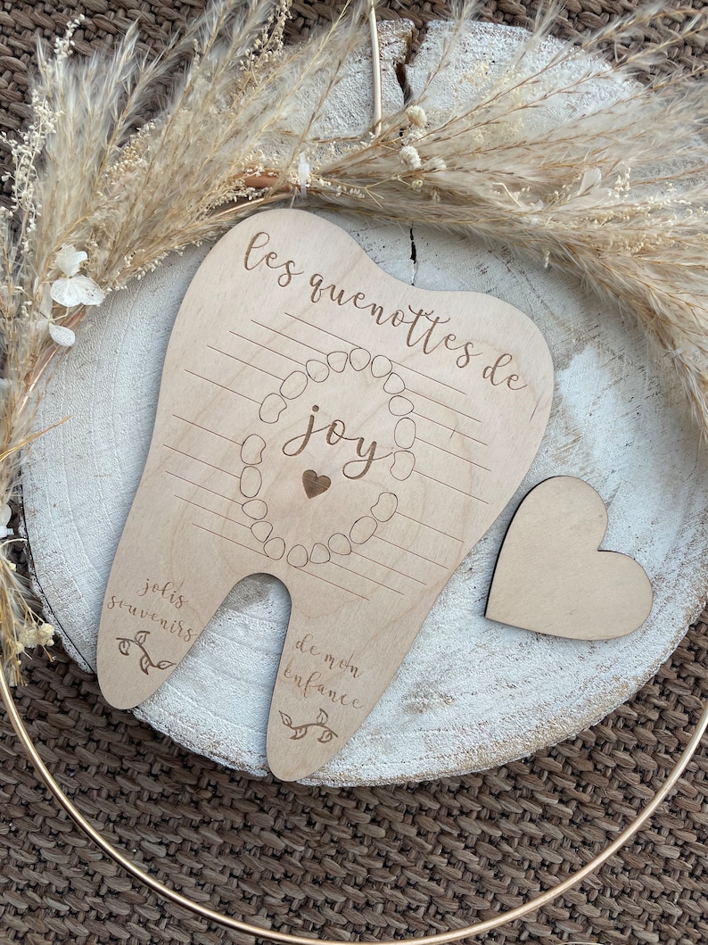Carte quenottes bébé en bois image 3
