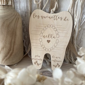 Carte quenottes bébé en bois