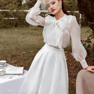 acka organza ribbon blouse Giselle Organza Blouse – Anni Ruuth