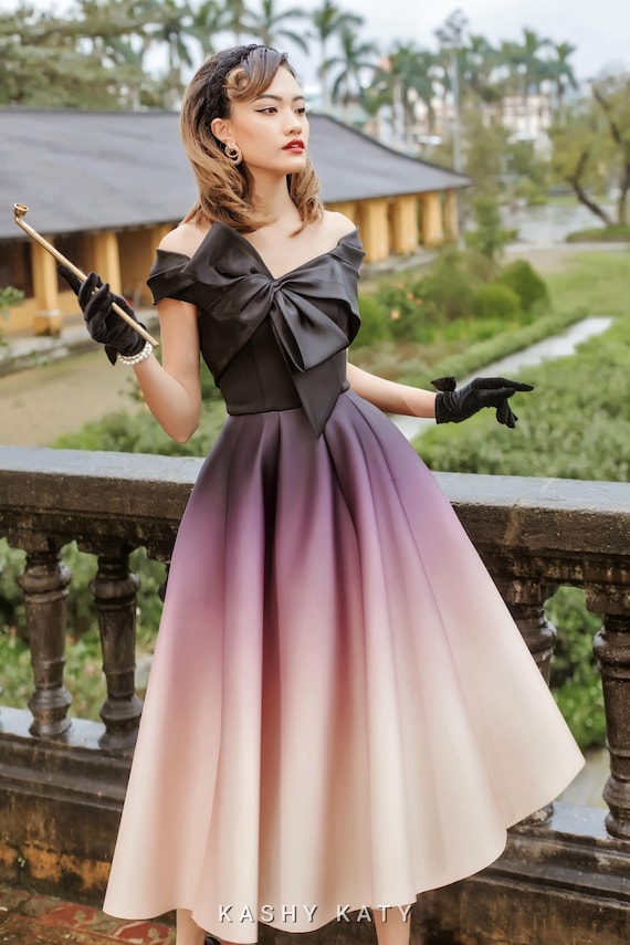ombre off shoulder dress Lovely Ombre Tulle Short Prom Dress, A-Line Off the Shoulder Party Dress US 8 / Custom Color