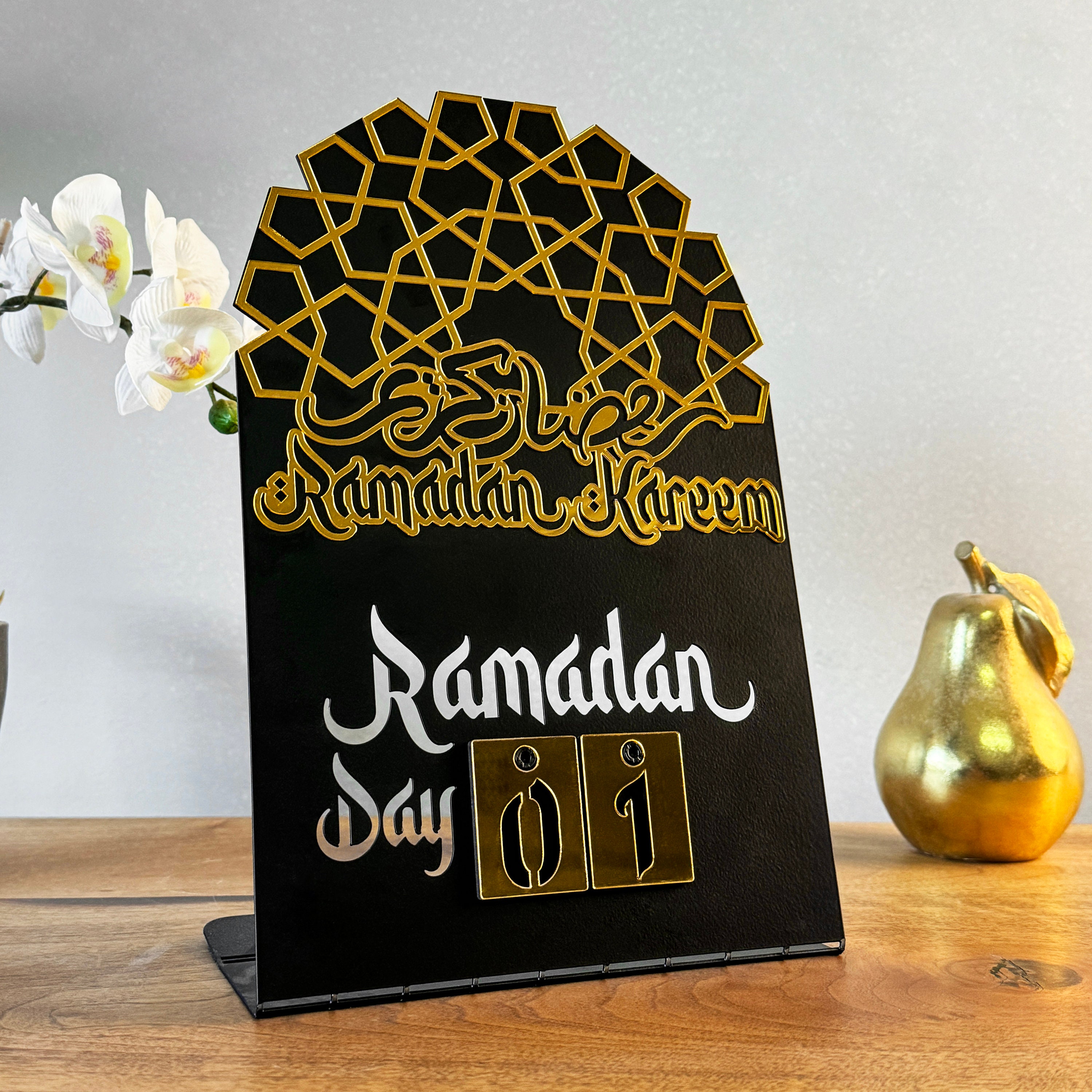 Ramadan Calendar Ramadan Kareem Islamic Tabletop Decor Countdown