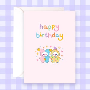 Tarjeta de cumpleaños de payaso