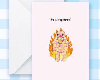 Prepare for Blobby Birthday Card