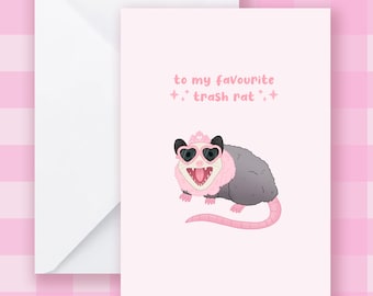 Trash Greeting Card