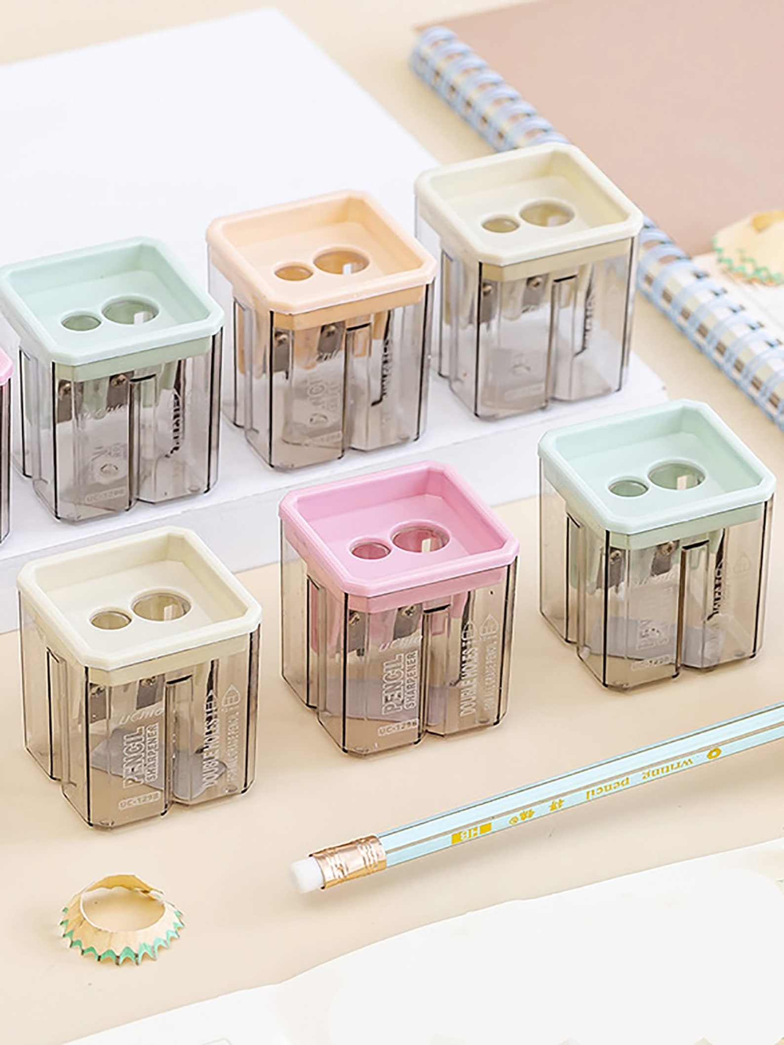 Cute Pencil Sharpener Double Sharpener Cute Stationery Etsy