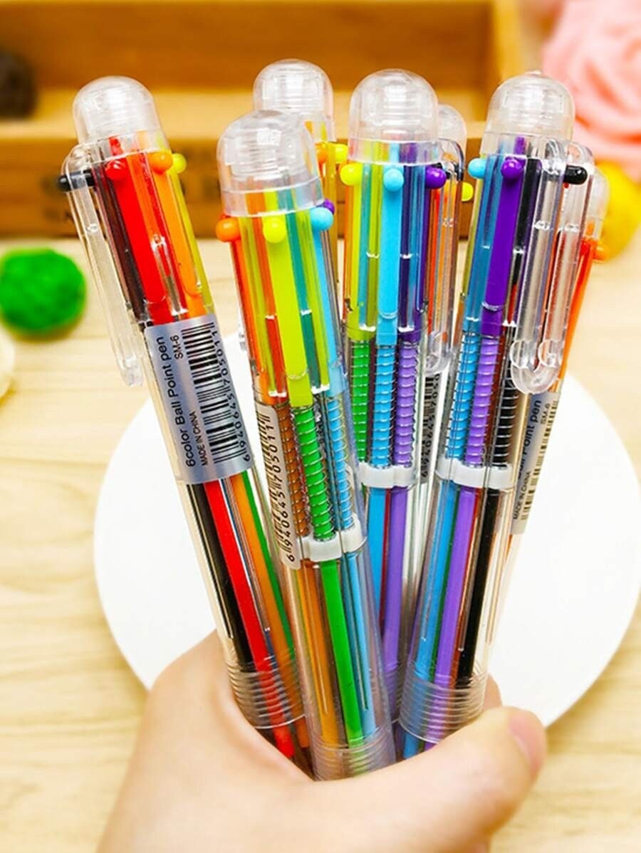 Multi Color Ballpoint Pen Clear Pens Ballpoint Pen for Etsy