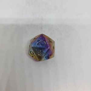 D20 - Bismuth 71g Rainbow Die 5