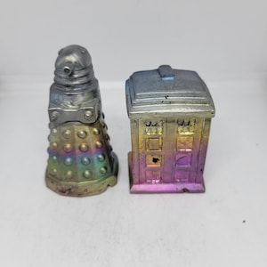 Bismuth 395g Tardis ad Dalek Geode Combo