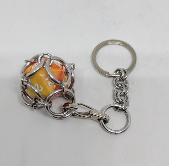 Emergency D20 Keychain w/choice of die color