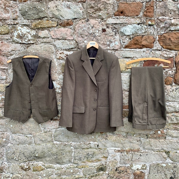 Vintage Blazer Suit 3pcs Set