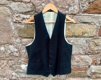 VINTAGE MEN'S VEST - Vintage English Northern Waistcoat or Vest circa 1950s 1960s