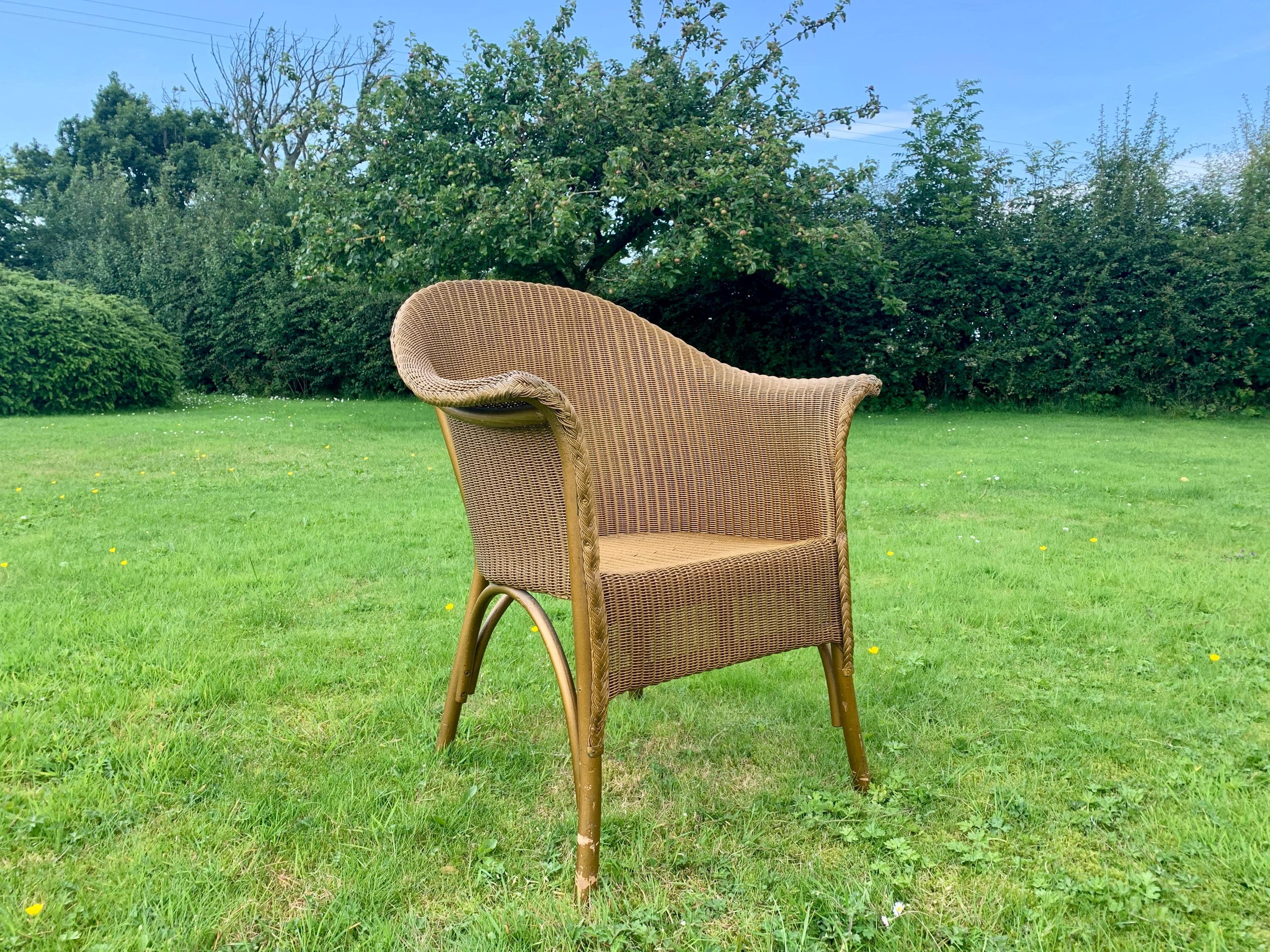 Lloyd loom wicker chairs for sale hotsell