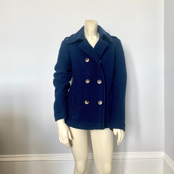 LADIES DESIGNER JACKET Retro 90S Ladies Indigo Blue Wool Designer Jacket for Business or Casual Etsy Ireland