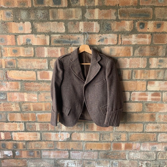 Scottish Argyle Jacket - Highland Tweed Kilt Jacket - Children's Size Small