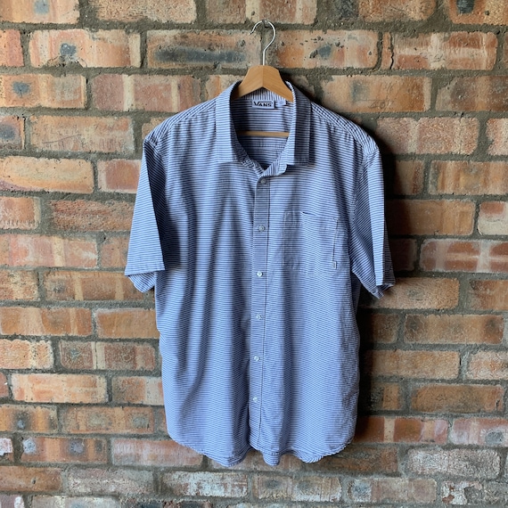 VANS Retro short Sleeve horizontal striped shirt with front breast pocket