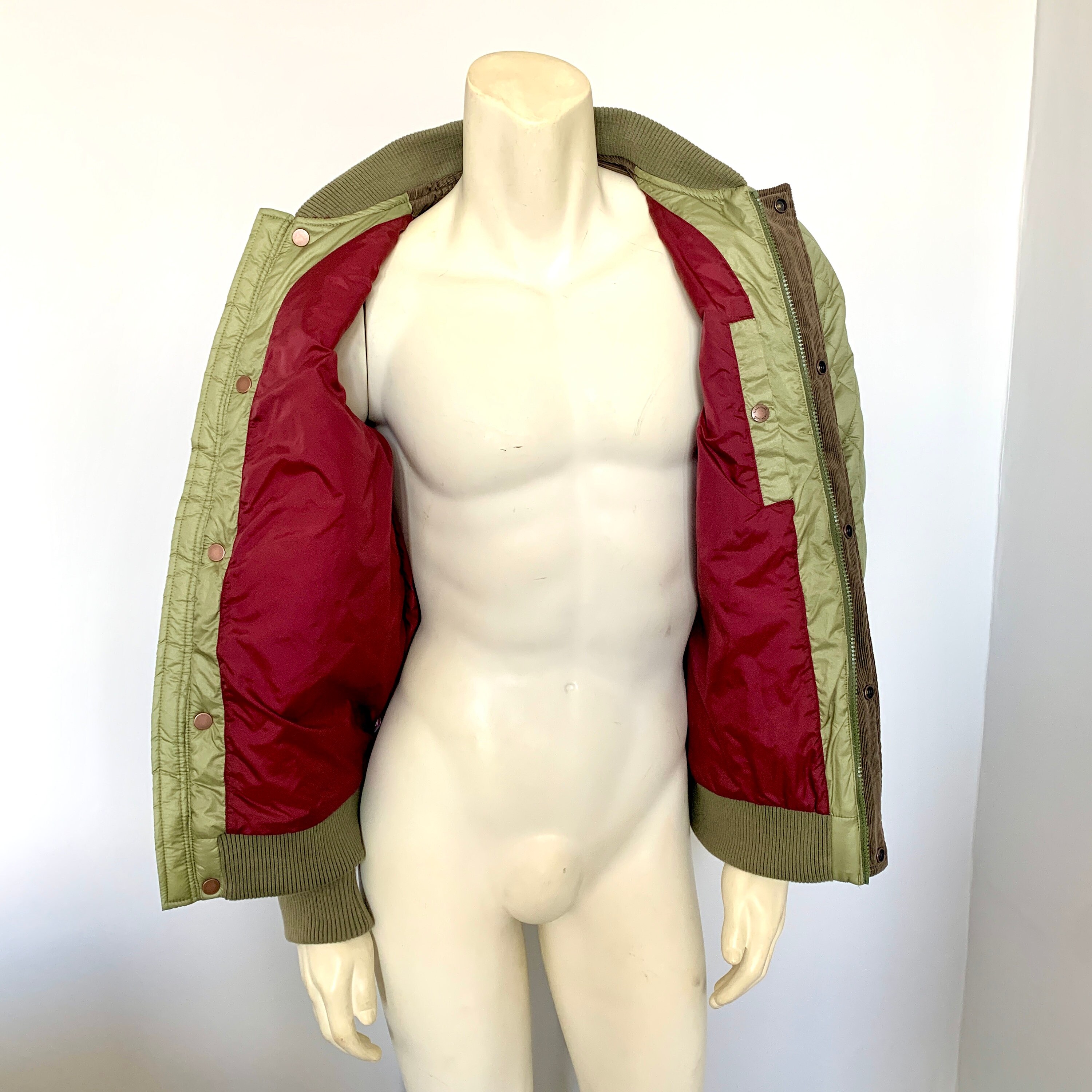 Mens Retro TIMBERLAND BOMBER JACKET / Retro 90s Quilted Mens Retro TIMBERLAND BOMBER JACKET / Retro 90s Quilted