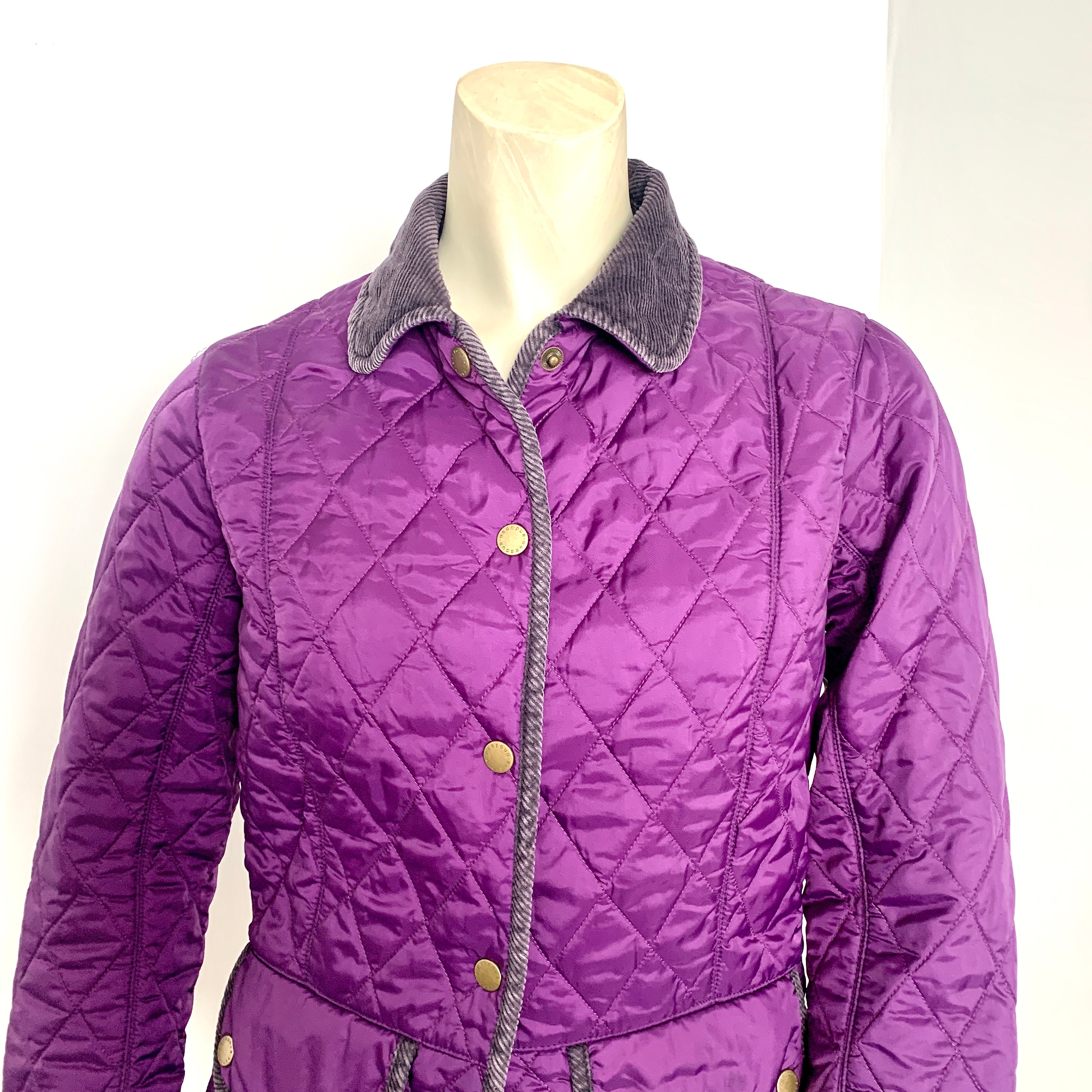 LADIES BARBOUR JACKET - A Retro Purple Country 