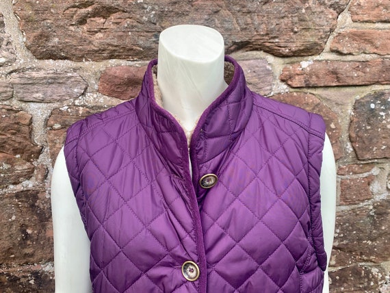 LADIES GILET Ladies Purple Quilted Equestrian Style Gilet by Jack Murphy of Dublin Etsy