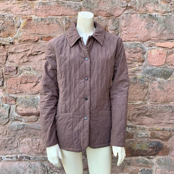 LADIES BARBOUR JACKET Vintage Barbour Shaped Microfibre Quilted