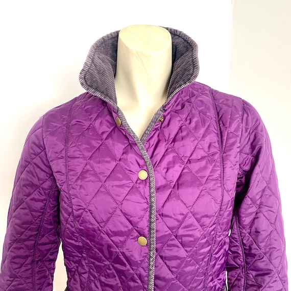 LADIES BARBOUR JACKET - A Retro Purple Country LADIES BARBOUR JACKET - A Retro Purple Country