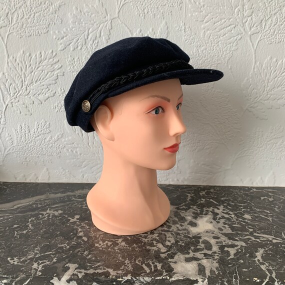 BRETON CAP Navy French Style Mariner or 