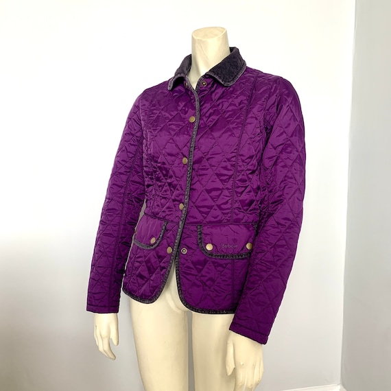 LADIES BARBOUR JACKET - A Retro Purple Country LADIES BARBOUR JACKET - A Retro Purple Country