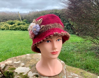 BONNET EN TRICOT POUR FEMME / Joli chapeau de style country