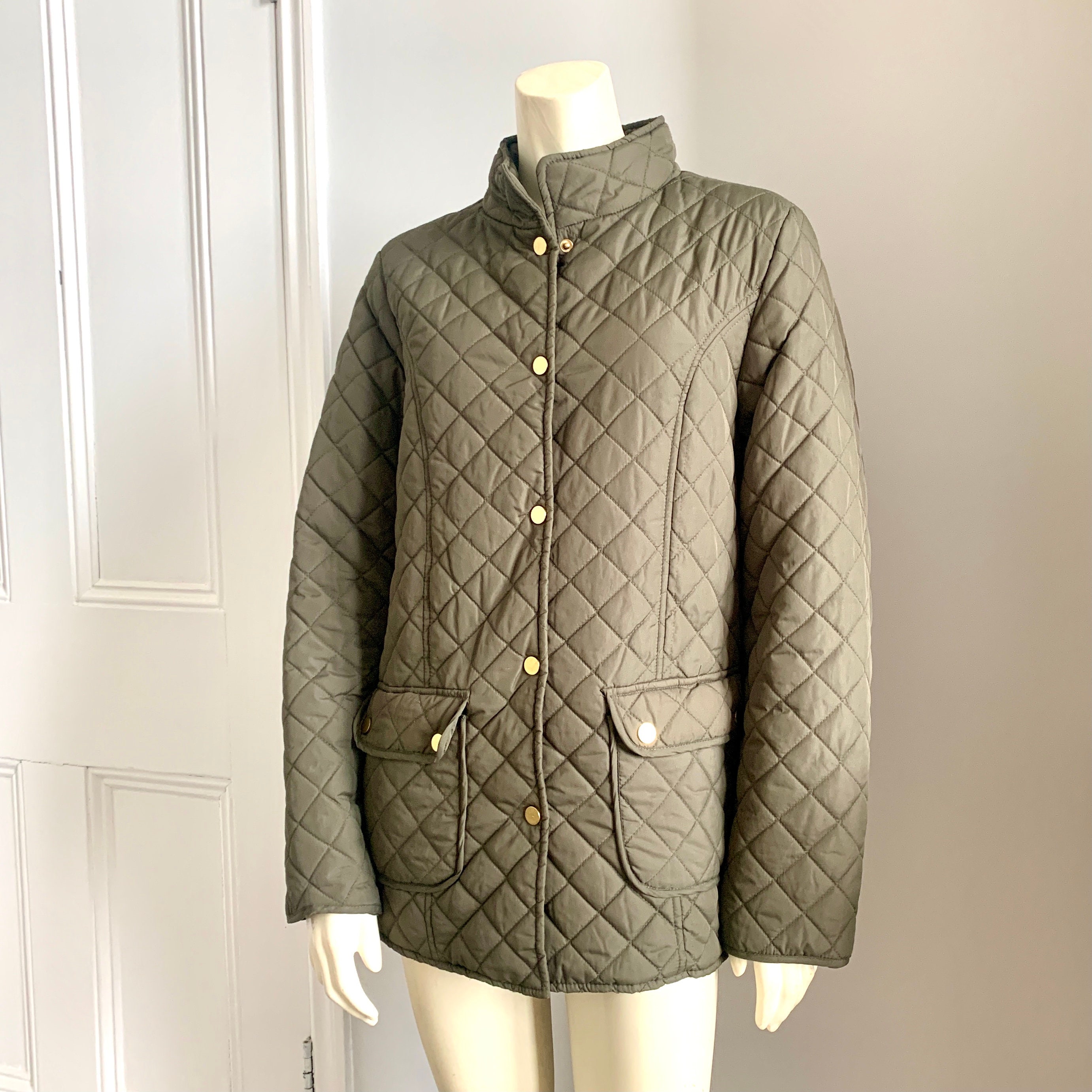 LADIES QUILTED JACKET / Green Country Classic Quilted Jacket LADIES QUILTED JACKET / Green Country Classic Quilted Jacket