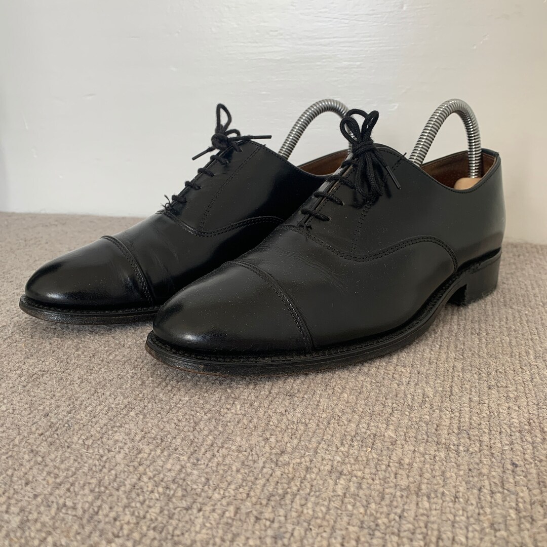 靴 60s Stetson Healdarch Black Dress Shoes Stetson Healdarch Black Leather Plain Toe Dress Shoes US 9