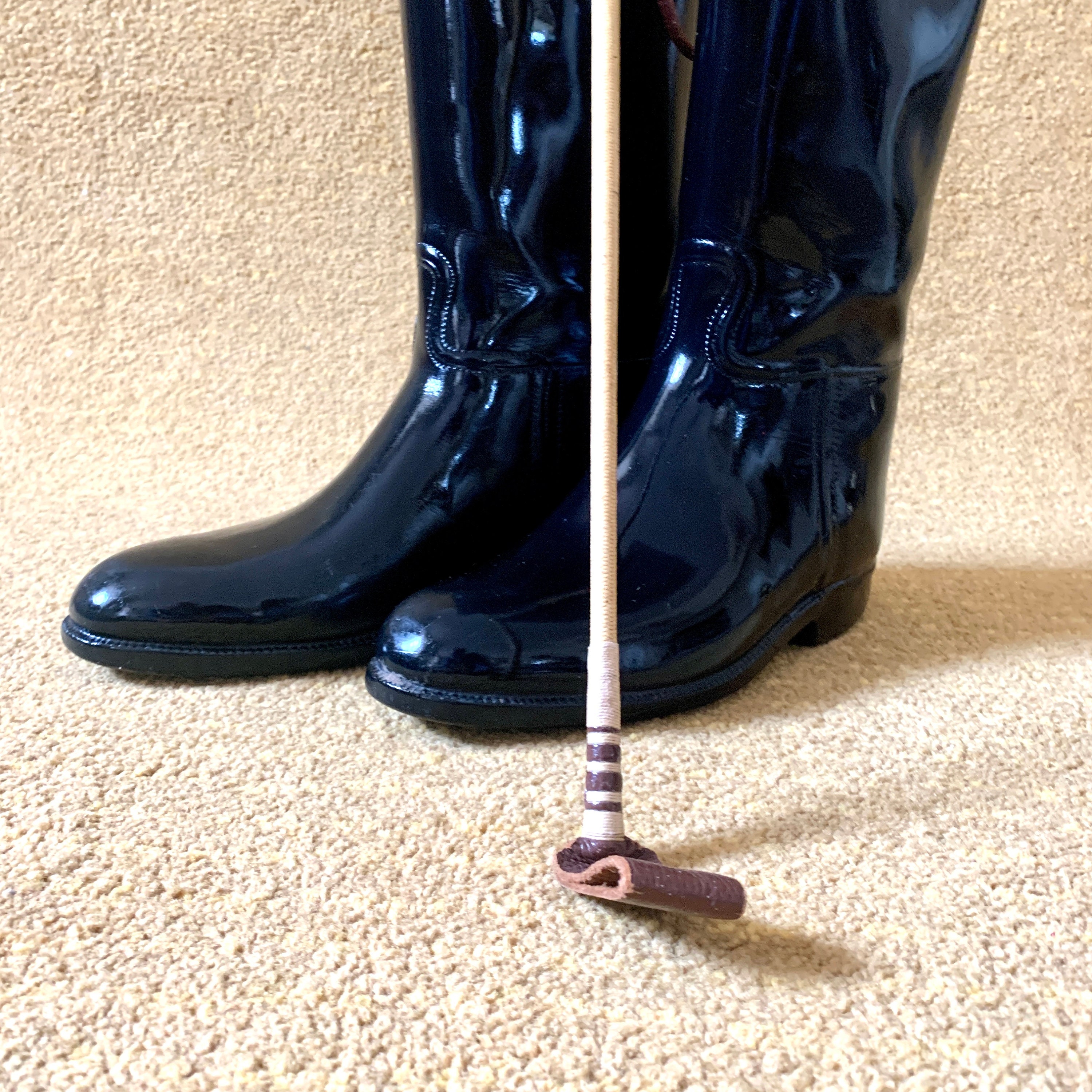 HORSE RIDING Boots & Crop Aigle Coupe Saumur Cree Pour Aigle, Vintage