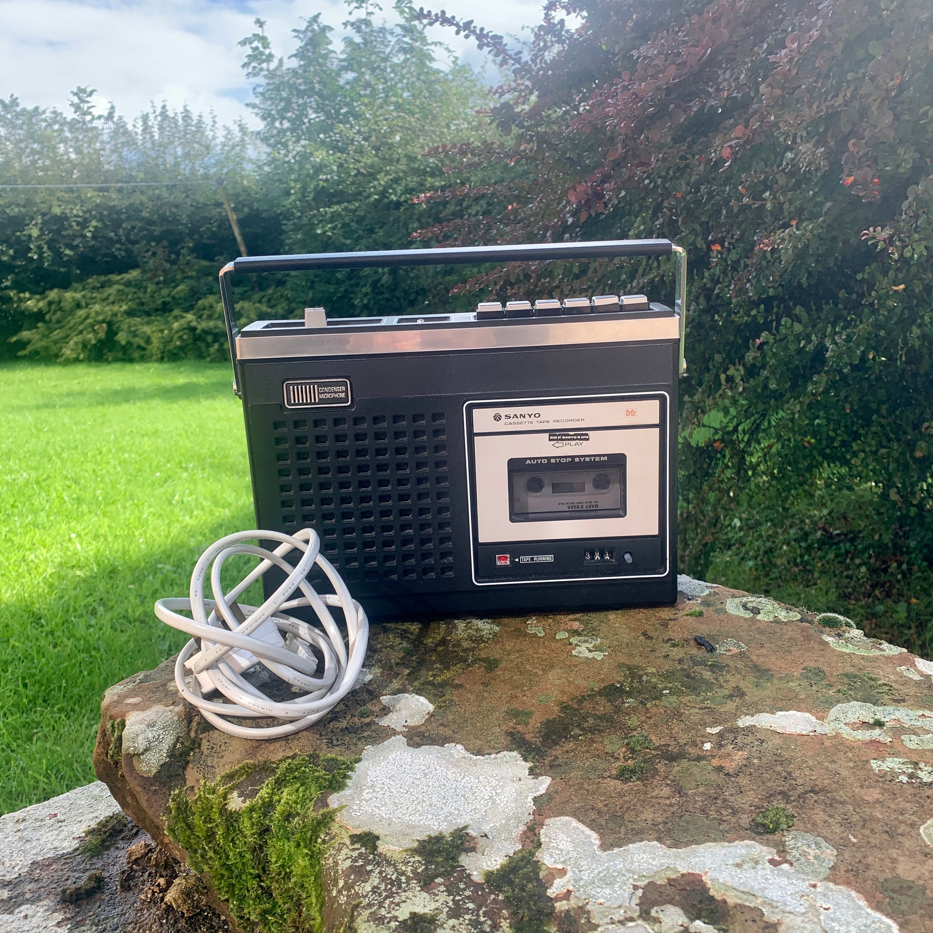 Rare RETRO SANYO Cassette Tape Recorder Player Model No M Etsy