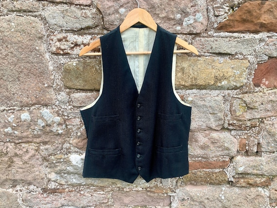 VINTAGE MEN'S VEST - Vintage English Northern Waistcoat or