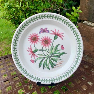 Vintage Gazania Ringens Treasure Blumen Portmeirion Dekorative Platte aus dem Botanischen Garten L @ @ K
