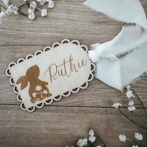 Pâques | Étiquettes de panier | Étiquettes de panier lapin pour Pâques