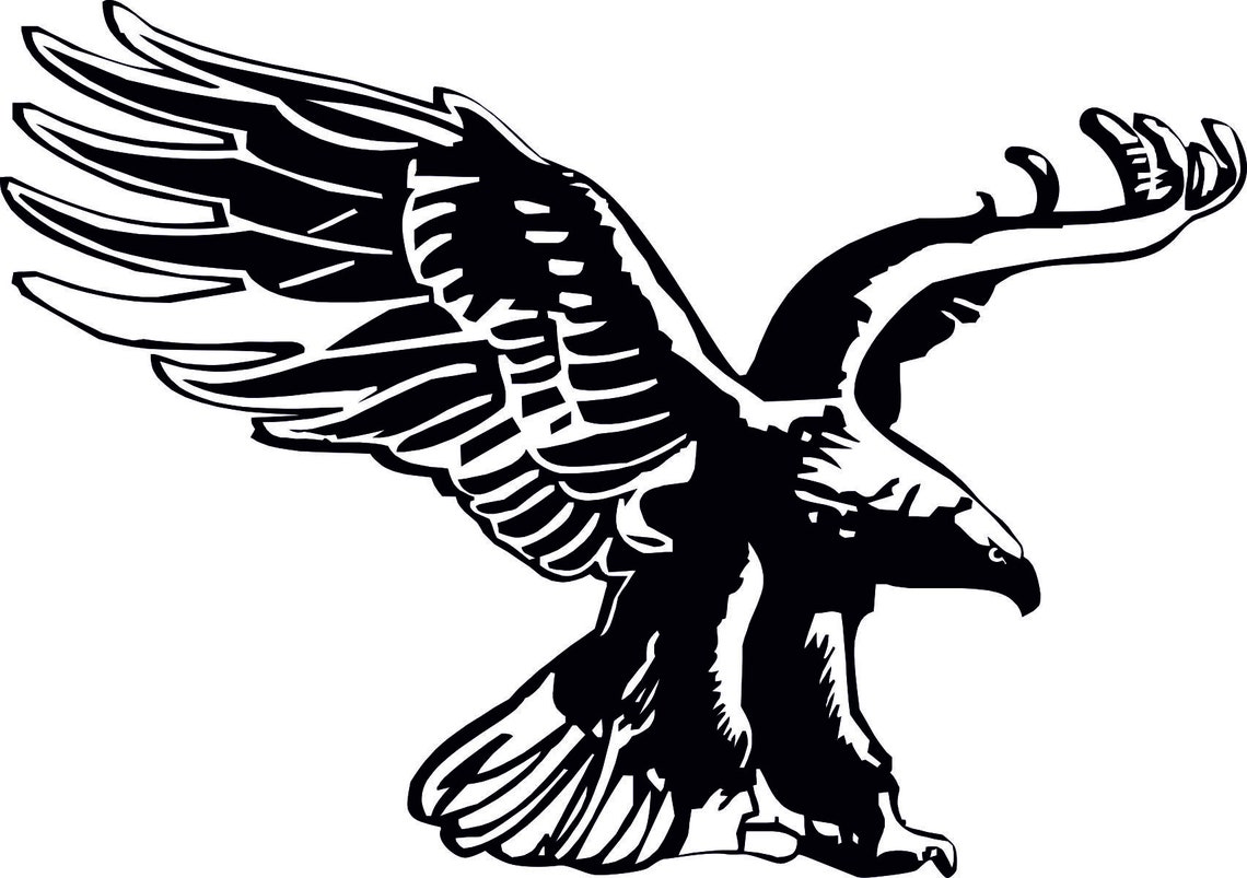 Wall Decal Eagle Soaring Bald Eagle Bird Decor Sticker Bedroom | Etsy