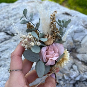 Rustic Flower Boutonniere: Groom & Groomsman Wedding Set