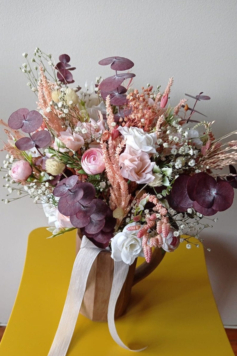 Soft Pink Flower Crown, Wedding Hair Wreath, Boho&Rustic Crown, Girl Child Pink Crown, Buttercup Bridal Flower, Bridesmaids Hair Piece Gift image 10