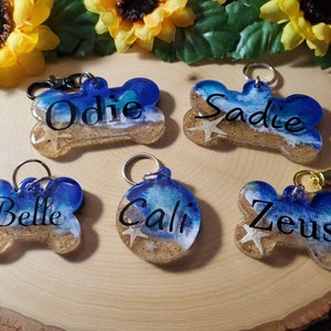 Custom, Beach, Pet , Dog, ID Tag