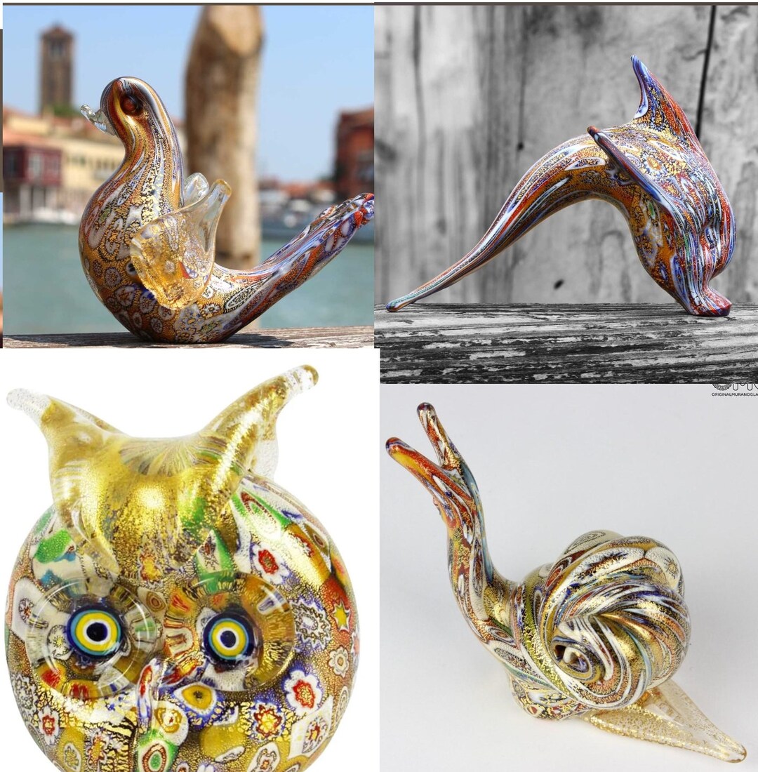 MURANO GLASS ANIMALS Etsy