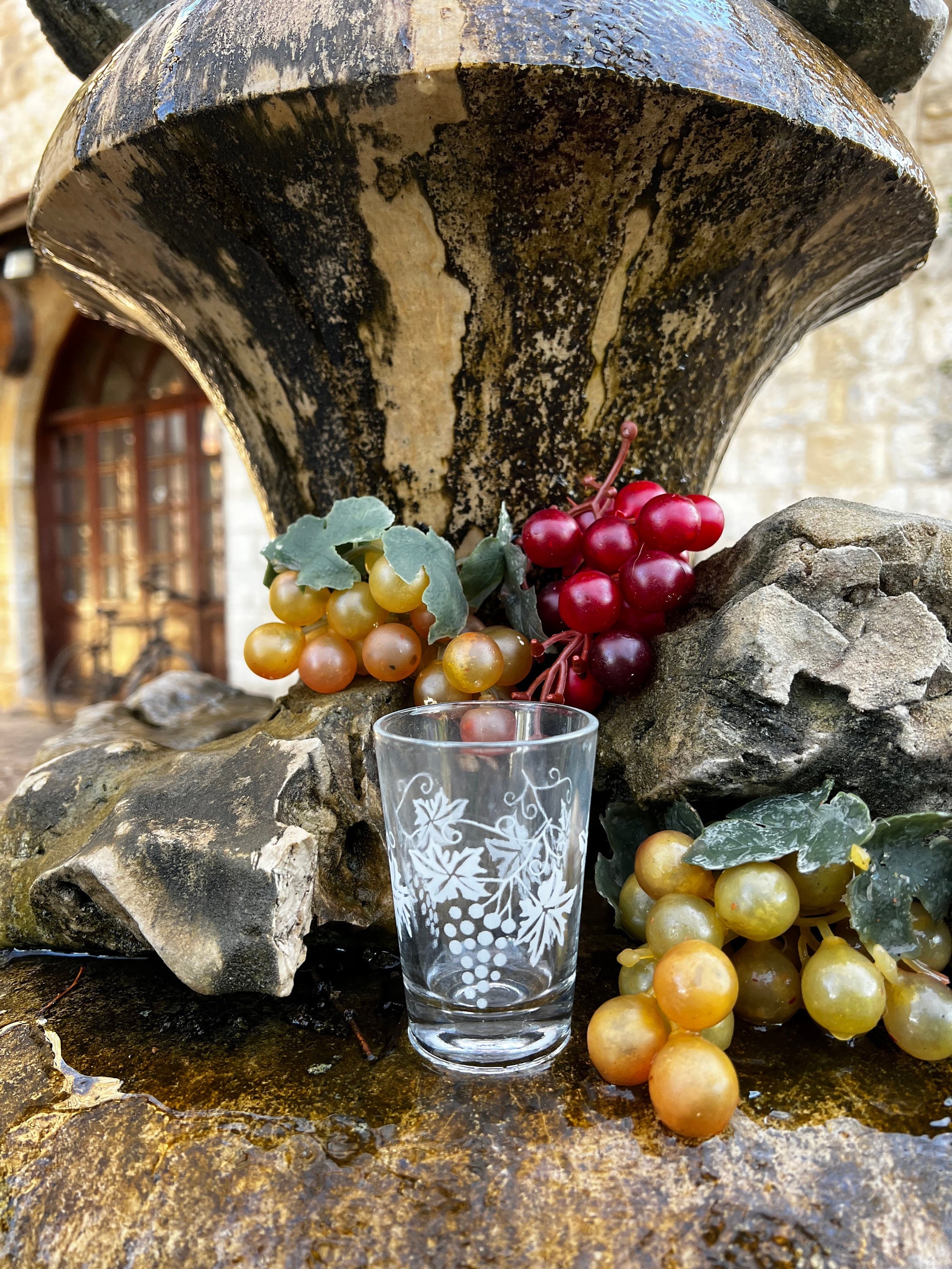 Ensemble de 6 Tasses en Verre Arak | Verres à Boire Traditionnels Libanais Libanaise Verrerie Ensemb