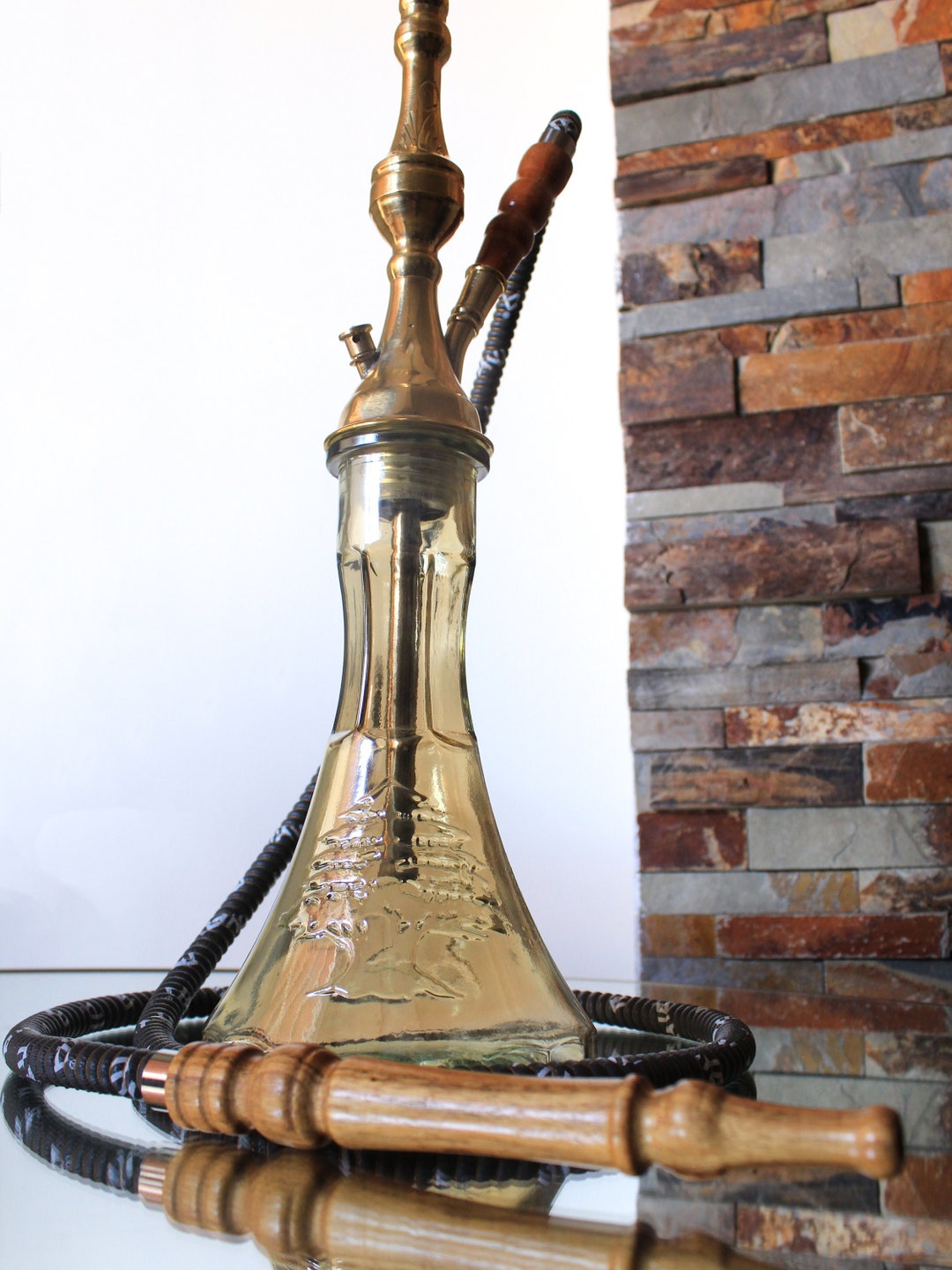 Full Set Cedar Tree Hookah Pipe Brass Shisha Cedar Tree Handmade