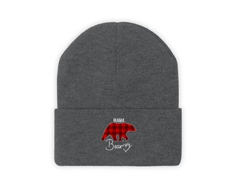 DLOAHJZH-Q Adult Unisex Funny Mama Bear Autism Awareness Winter Beanies DLOAHJZH-Q Adult Unisex Funny Mama Bear Autism Awareness Winter Beanies