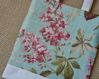 Horse Chestnut Linen Tote Bag: Handmade Canvas Shopper