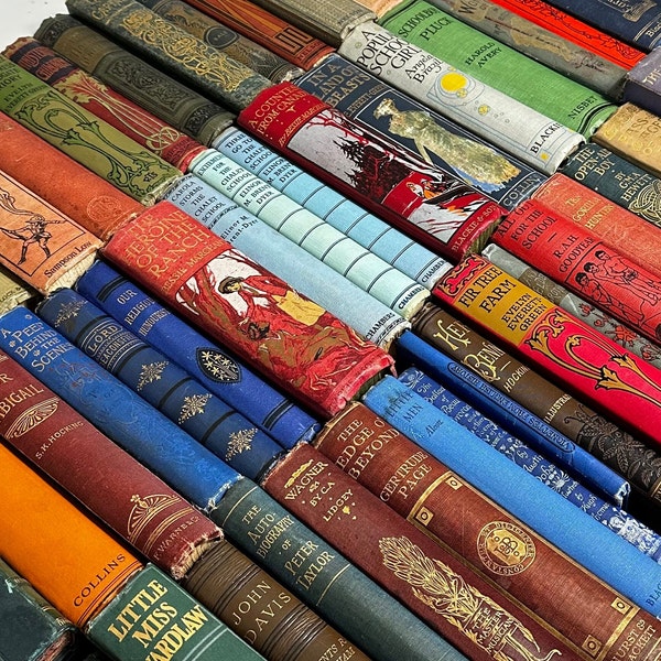 CLEARANCE Timeworn Treasures. Decorative Vintage Books. Weathered and Worn. Looking for Their Forever Home! BARGAIN PRICE